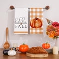 thumbnail image 3 of Fall Kitchen Towels Set of 2,18x26 Inch Pumpkin Hand Towels Hello Fall Decorations for Home Seasonal Autumn Thanksgiving Home Kitchen Decor Dishcloth, 3 of 6