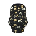 thumbnail image 2 of Fotbe Daisy Pattern Car Seat Covers for Babies, Nursing Breastfeeding Cover Infant Carseat Canopy, Soft Stretchy Carrier Cover, 2 of 9