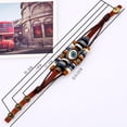 thumbnail image 6 of New beaded eye leather bracelet, pull-down adjustable couple leather bracelet, Valentine's Day gift for male and female friends, 6 of 6
