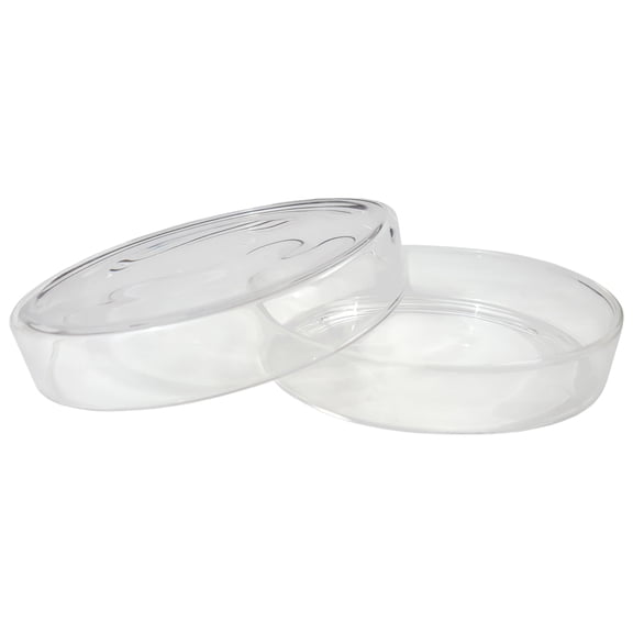 Petri Dish, Flint Glass, 100mm diameter x 15mm height.