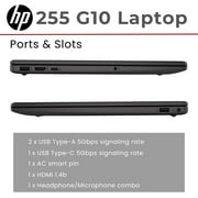 HP Newest 255 G10 15.6 FHD Business Laptop, AMD Ryzen 7 7730U, 16GB RAM, 1TB PCIe SSD, Numeric Keypad, Webcam, Wi-Fi 6, HDMI, Windows 11 Pro, MS Office Pro 2024