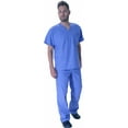 thumbnail image 4 of Natural Workwear Womens Medical Scrub Set Adult Female Work Uniform Ceil Blue XL, 4 of 4