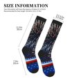 thumbnail image 4 of Pofeuu Fireworks Print Compression Socks for Women & Men Circulation - Best Support for Nurses,Running,Athletic,Sports, 4 of 7