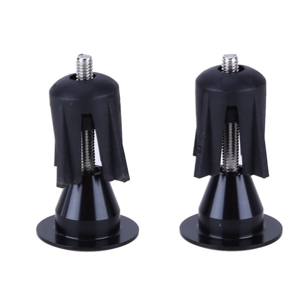 Yuarrent 1 par de empuñaduras de manillar de bicicleta de aluminio ligero de 15-23,5mm, tapones para extremos, tapones para manillar, accesorios para Ciclismo negro Yuarrent HW4849-01