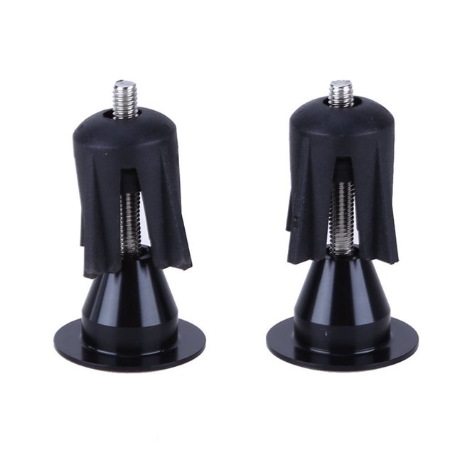 Advancent 1 par de empuñaduras de manillar de bicicleta de aluminio ligero de 15-23,5mm, tapones para extremos, tapones para manillar, accesorios para Ciclismo negro Advancent HW4849-01