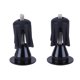 thumbnail image 1 of Yuarrent 1 par de empuñaduras de manillar de bicicleta de aluminio ligero de 15-23,5mm, tapones para extremos, tapones para manillar, accesorios para Ciclismo negro Yuarrent HW4849-01, 1 of 6