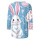 thumbnail image 4 of Tops de Cuello Redondo para las Mujeres Blusas Casuales 3/4 Manga Impresa Camiseta de Carnaval Moda Verano, 4 of 7