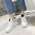 thumbnail image 3 of Femmes Chaussures de Sport PU Léger Intérieur Augmenté de Marche Lacets Chaussures Décontractées Chaussure, 3 of 7