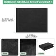 thumbnail image 3 of Mat de Almacenamiento Exterior Uxcell, Mat de Piso Impermeable para Cobertizo Pequeño para Proteger el Piso de Muebles de Patio 6.2x8 FT, 3 of 7