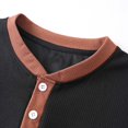 thumbnail image 6 of IhhxPro Men's Short Sleeve Henley T-Shirt with Button Detail Contrast Collar Casual Cotton Slim Fit Everyday Wear Summer Top S-3XL, 6 of 8