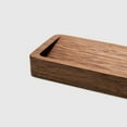 thumbnail image 4 of Tignapoo Natural Wood Business Card Holder in Walnut Finish - Stylish Waffle Design for Professional Display, Eco-Friendly Gift Option, Perfect for Office Use, 4 of 7