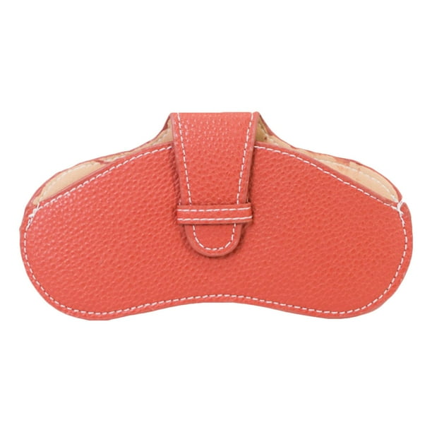 Estuche organizador de anteojos suave, contenedor de material cuero PU, almacenamiento de lectura, gafas portátiles, bolsa de terre para Marrón DYNWAVEMX Estuche para anteojos