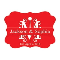 100 PCS Personalized Wedding Favor Gift Paper Tags Custom Made Hang Tags