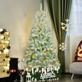 thumbnail image 2 of Danolaps 6FT Artificial Christmas Tree,Large Xmas Tree with 600 Tips,Metal Stand and Hinged Branches,Artificial Christmas Fake Spruce Full Tree for Home Office Party Decoration, 2 of 9