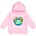 thumbnail image 2 of Inktastic Happy Earth Day Flowered Toddler Hoodie, 2 of 4