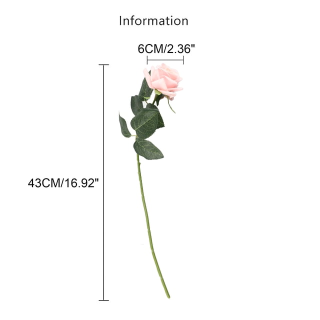 Decorative Rose,Moisturizing Rose Simulation Flower Rose Flower Garden Decoration Exceptional Reliability