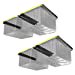 thumbnail image 3 of Koova Overhead Bin Rack for Four Bins | Overhead Garage Storage Rack to Mount on Ceiling with Adjustable Width | Supports Most Black and Yellow Storage Bins | Easy to Install | Made in USA | 4 Sets, 3 of 15