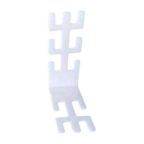 Soporte para circuito respiratorio de anestesia, tubo roscado universal en forma de L, para clínica veterinaria Blanco