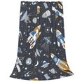 thumbnail image 2 of KLL Space Cars Pattern Fleece Throw Blanket,Fleece Throw Blankets for Couch & Bed All Season Use-60"x50", 2 of 7