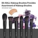 thumbnail image 3 of Set de brochas de maquillaje BS-MALL, 18 unidades, sintéticas, con funda negra, 3 of 5