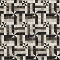 thumbnail image 3 of SAFAVIEH Studio Leather Peronel Geometric Area Rug, Grey/Black, 4' x 6', 3 of 4