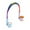 C, variant on Summer Saving Clearance Small Fans New Contrast Color Hanging Fan USB Charging Portable High Speed Turbo Fan Double Head Desktop Fan