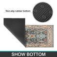 thumbnail image 7 of Kitchen Rugs and Mats Non Skid Washable Boho Blue Carpet Kitchen Mat and Rug Set,Floor Cushion Waterproof Rug,Rubber Backed Area Rugs for Kitchen Laundry, 7 of 7