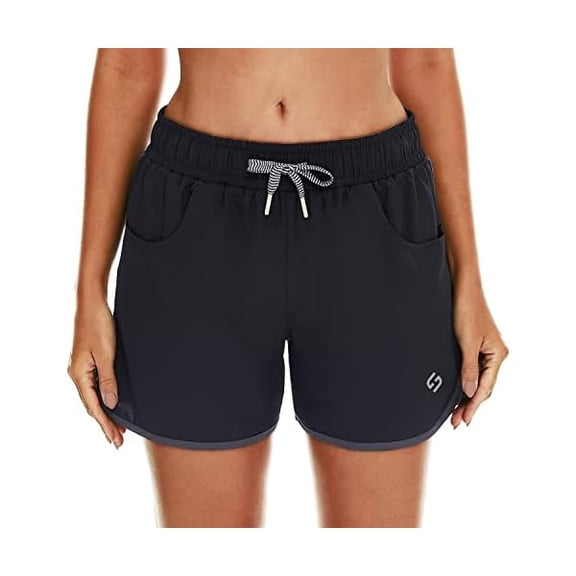 Women's 4" Swim Shorts Quick Dry Board Shorts Swimsuit Bottom with Pockets