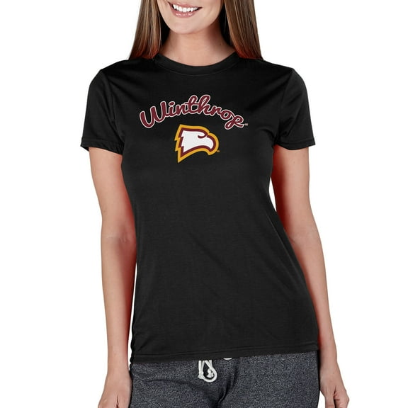 Women's Concepts Sport Black Winthrop Eagles Marathon Knit Top