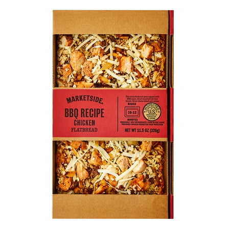 Marketside BBQ Recipe Chicken Flatbread Pizza, 11.5 oz, Fresh