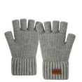 thumbnail image 1 of RXMEKW Men's Gloves, Winter Knitted Velvet Double-Layer Warmth, 1 of 3