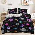 thumbnail image 1 of Hosima 3-Piece 3D Digital Printed Duvet Cover, Alien and Other Patterns, Children's and Adult Bedding Series,DLC30-Queen, 1 of 7