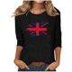 thumbnail image 1 of Blusas para Mujeres Casual 3/4 Manga Cuello Redondo Impreso Suelto, Mujer 3/4 Manga Tops Y Blusas para Diario, 1 of 4