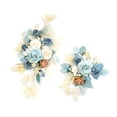 thumbnail image 2 of 2x Arco de boda con flores decorativas estilo bohemio rústico versátil y artificial Azul, 2 of 9