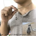thumbnail image 2 of HOOUN Tibet Buddhist Prayer Ghau Box Silver Plated Amulet Pendant Mantra Necklace-3, 2 of 9