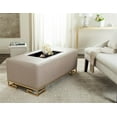 thumbnail image 6 of Safavieh Julian Faux Ostrich Tray Ottoman/Coffee Table-Color:Esspresso/Taupe, 6 of 6