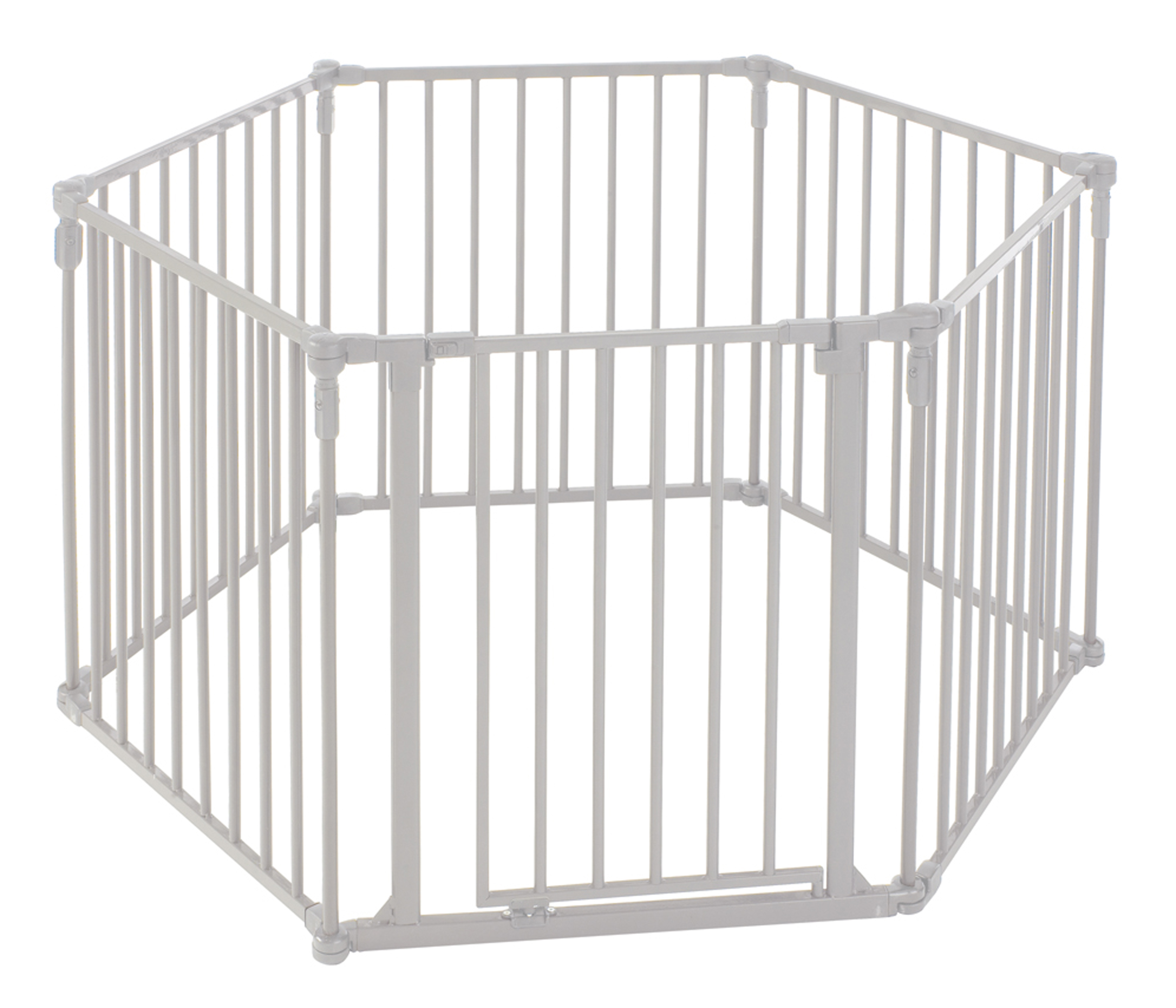 Toddleroo by North States 3-in-1 Superyard Baby Extra Wide Gate & Play Yard, Taupe Metal - image 2 of 12