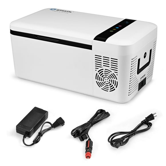 Costway 16 Quart Portable Car Refrigerator Mini Cooler/ Freezer Compressor Camping