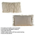 thumbnail image 3 of Somerset Home 12" x 20" Plush Lumbar Pillow and Insert for Adult (Coffee, 1-piece), 3 of 3