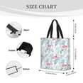 thumbnail image 3 of Disketp Tropical Flamingo Bolsa Tote de Lona para Mujer, Bolso de Hombro y Cruzado con Cierre de Cremallera, 3 of 7