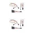 thumbnail image 1 of kusrkot 2-pack Plastique Télécommandé LED Lumière Rouge Bleu Éclairage pour RC Aile Fixe, 1 of 9