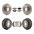 thumbnail image 1 of Transit Auto Front Rear Disc Brake Rotors Semi-Metallic Pads and Drum Kit for Car 2010-2013 Ford Connect K8F-103282, 1 of 11