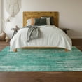 thumbnail image 6 of Addison Rugs Mayfield Washable Transitional Stripes Teal Rectangle Rug, 5' x 7'6", 6 of 6