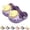 A-Purple9, variant on JAJAHO Girls Slippers Kids Cute Clogs Summer Sandals With Bunny Design Glow In The Dark On Waterproof Beach Stylish Shoes
