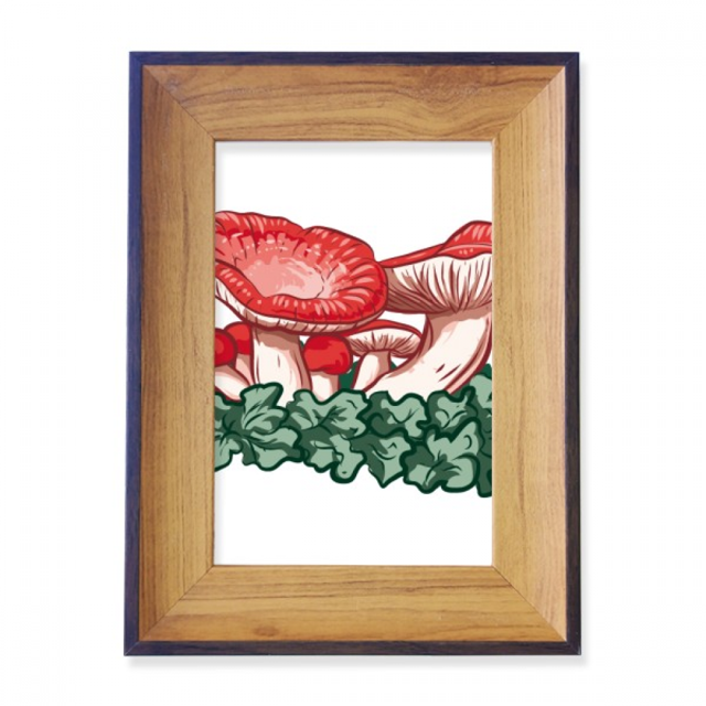 Beautiful Red Poisonous Mushroom Illustration Photo Frame Exhibition Display Art Desktop Painting