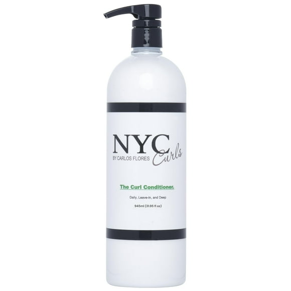 NYC Curls The Curl Conditioner | Daily, Leave-in, & Deep Conditioner for Curly, Coily, & Wavy Hair | 3 products in one | Silicone Free & Vegan | 945ml / 31.95 FL OZ