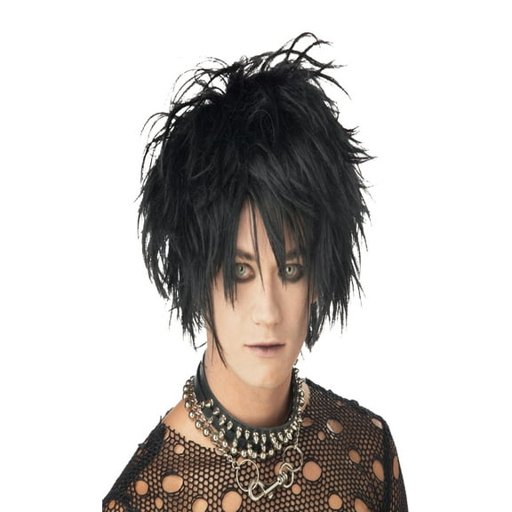 The Scary Midnight Fiend Halloween Black Wig