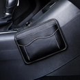 thumbnail image 4 of Soporte para bolso de coche entre asientos, soporte para bolso de coche, bolsillo de almacenamiento de cuero, se adapta a la mayoría de los vehículos, 4 of 5