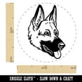 thumbnail image 2 of German Shepherd Dog Head Self-Inking Rubber Stamp Ink Stamper - Red Ink - Medium 1 Inch, 2 of 7