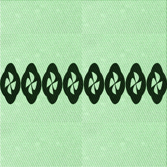 Ahgly Company Machine Washable Indoor Square Transitional Mint Green Area Rugs, 8' Square